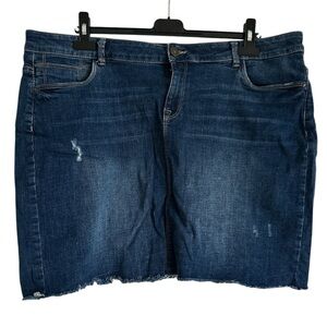 C&A Denim Mini Skirt size 16-18 blue